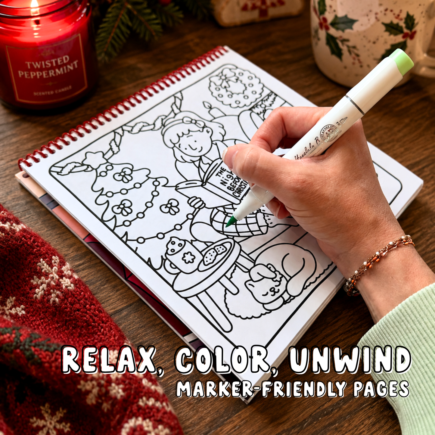 Holiday Girl Moments Coloring Book