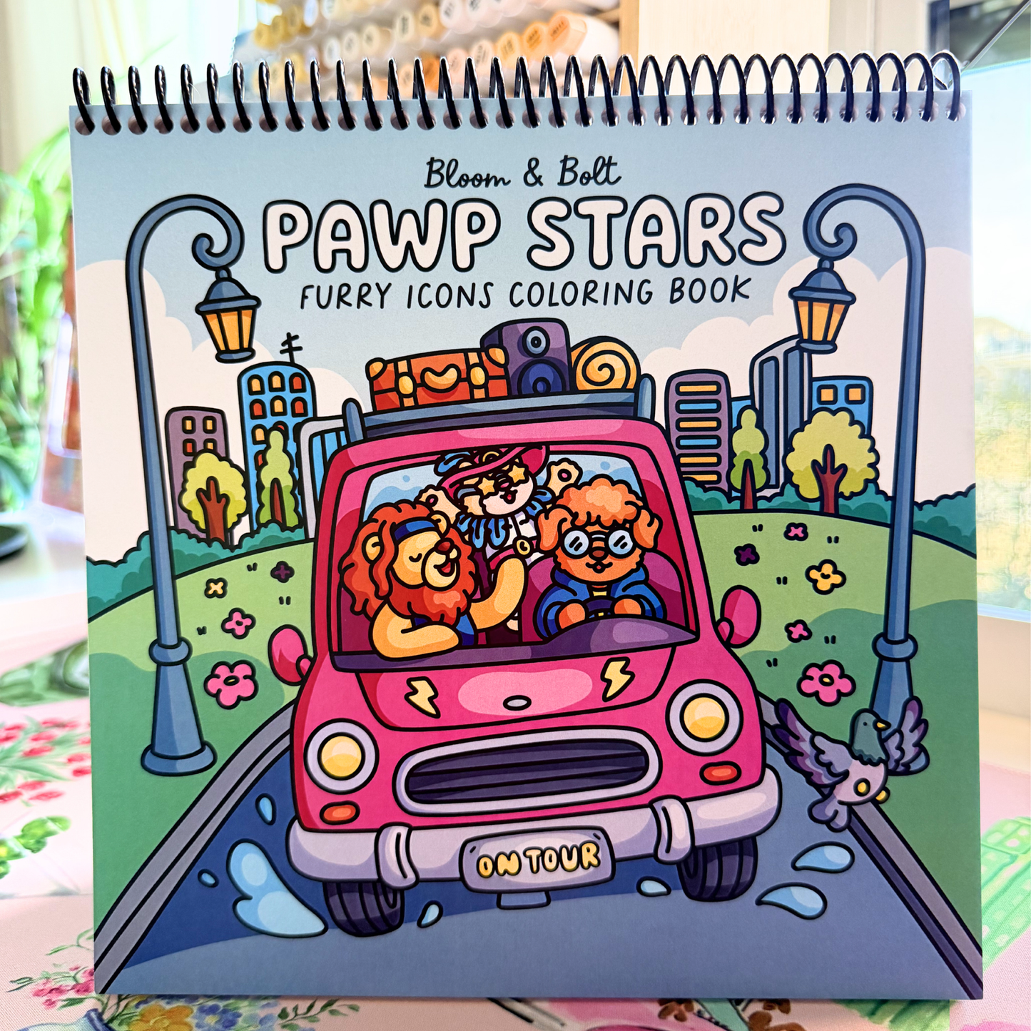 Pawp Stars Spiral Coloring Book