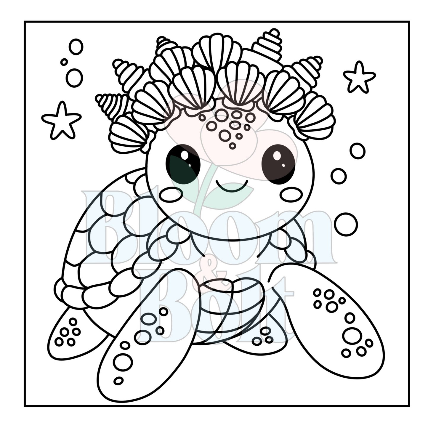 Cozy Oceans – Set 6 of 6 | Digital Coloring Pages