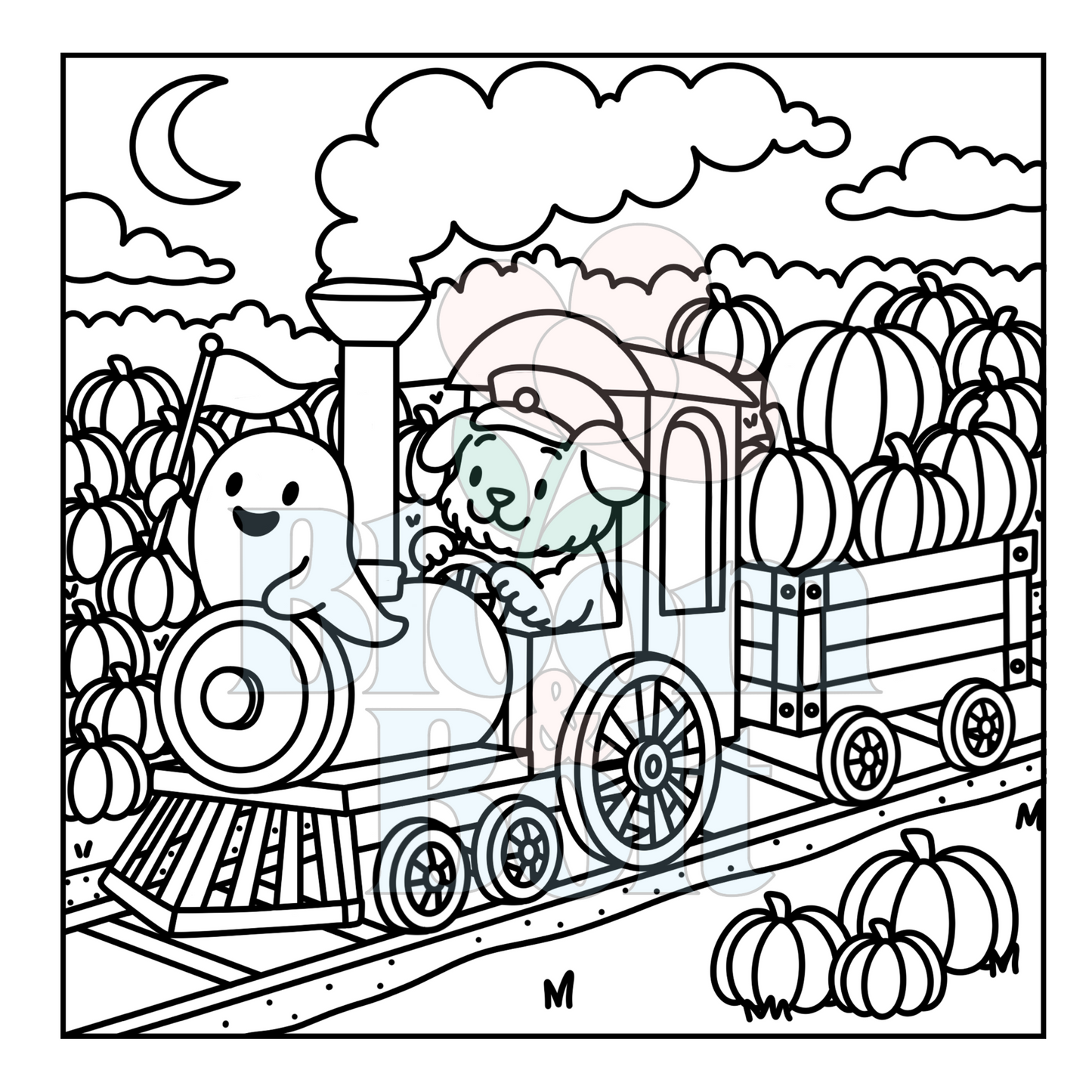 Cozy Halloween – Set 2 of 5 | Digital Coloring Pages