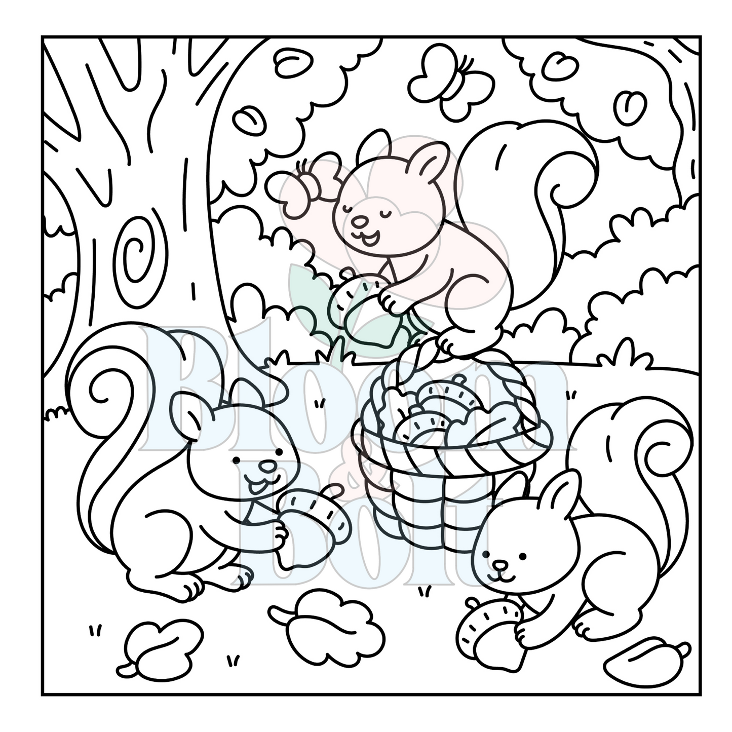 Cozy Gardens – Set 2 of 6 | Digital Coloring Pages