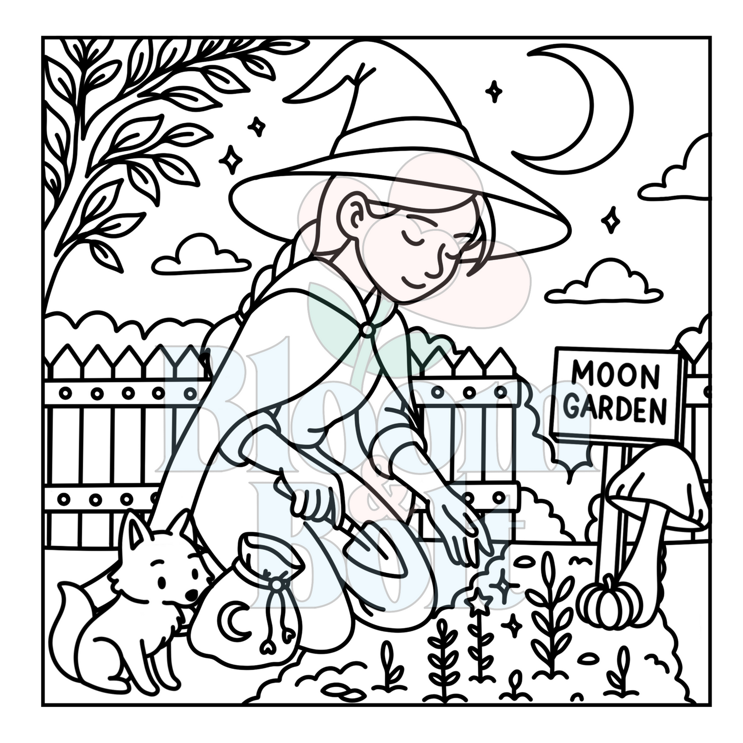 Cozy Halloween – Set 3 of 5 | Digital Coloring Pages