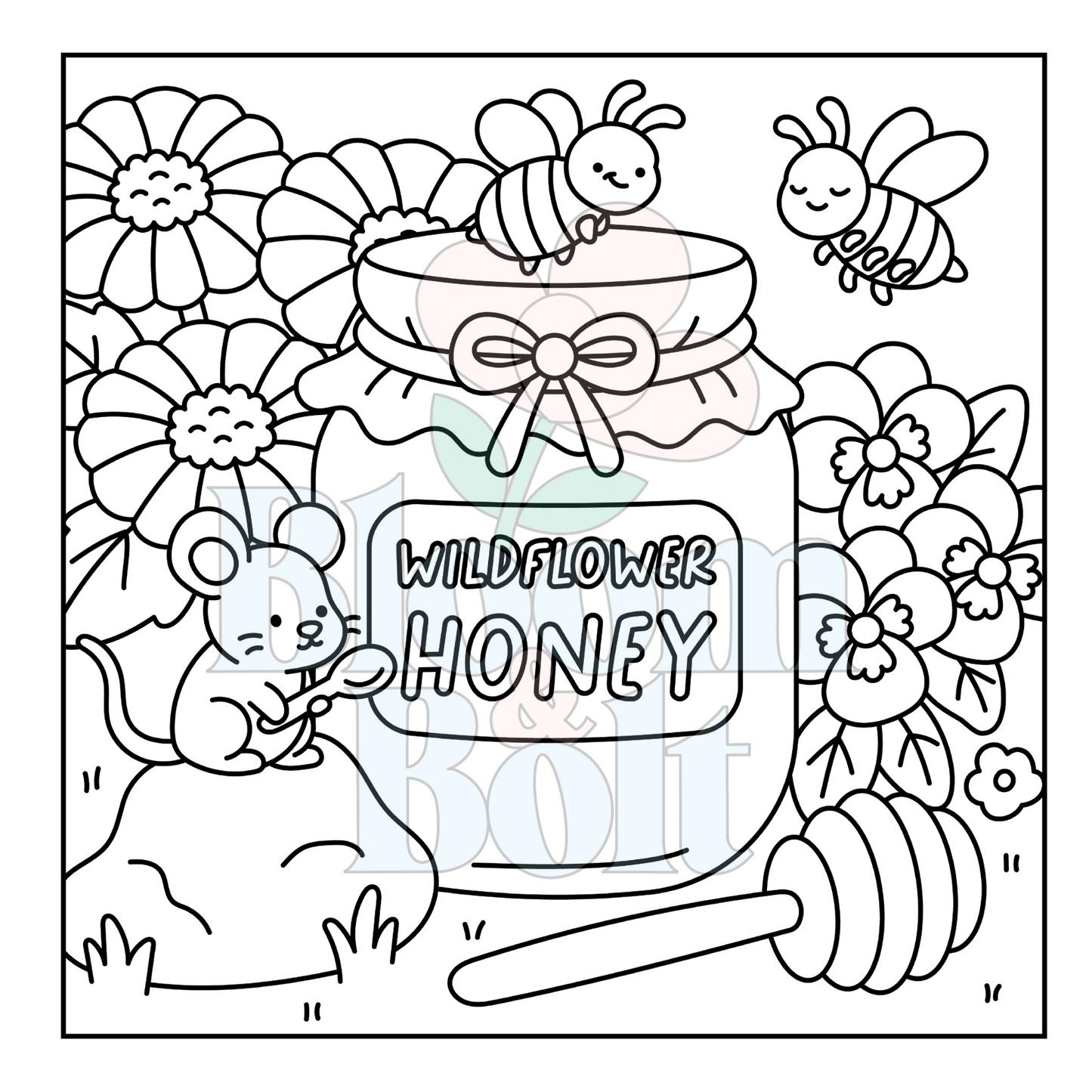 Cozy Gardens – Set 3 of 6 | Digital Coloring Pages