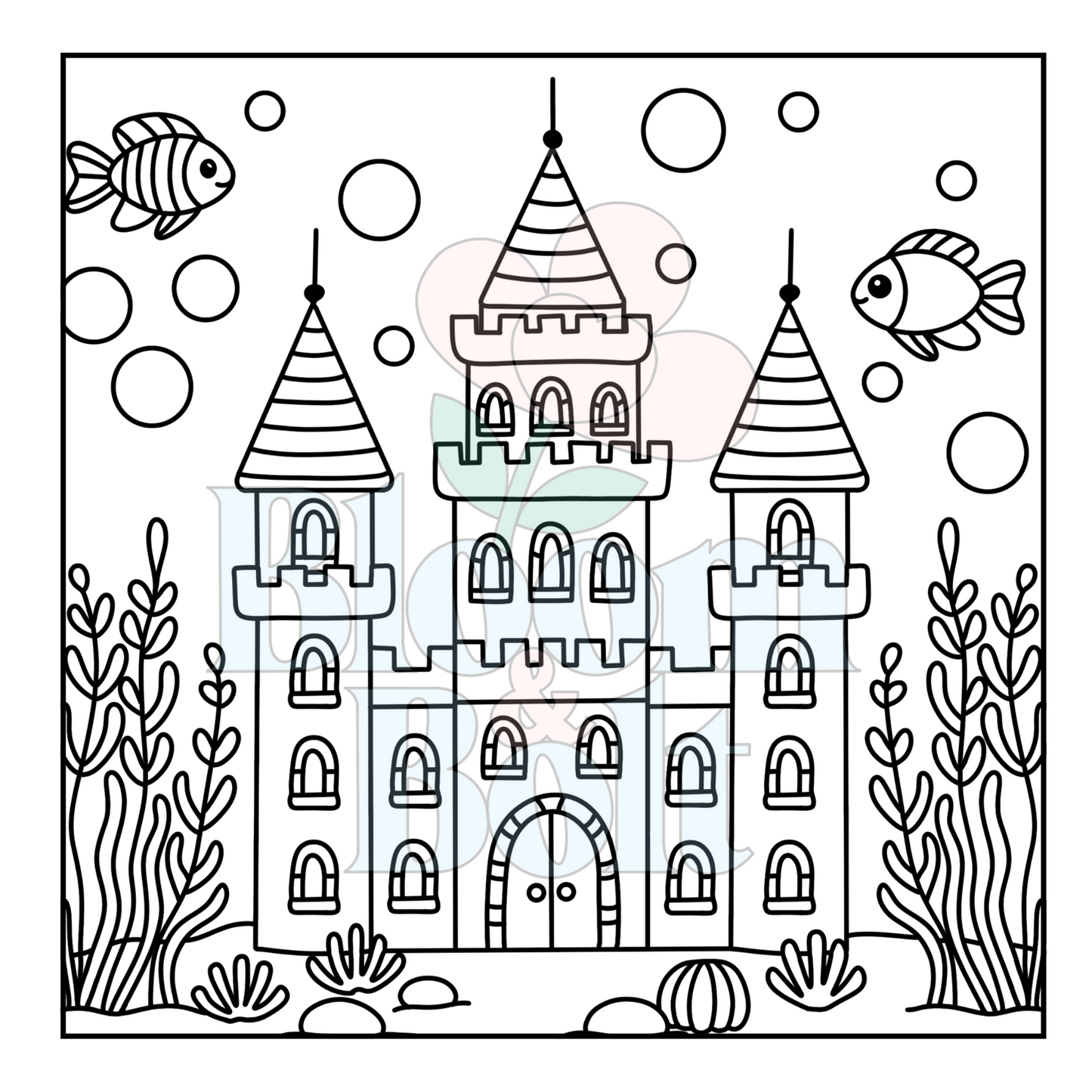 Cozy Oceans – Set 5 of 6 | Digital Coloring Pages